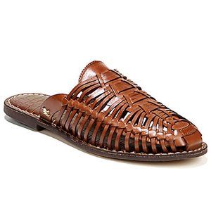 Sam Edelman Keelyn Hurrache Woven Mules Saddle